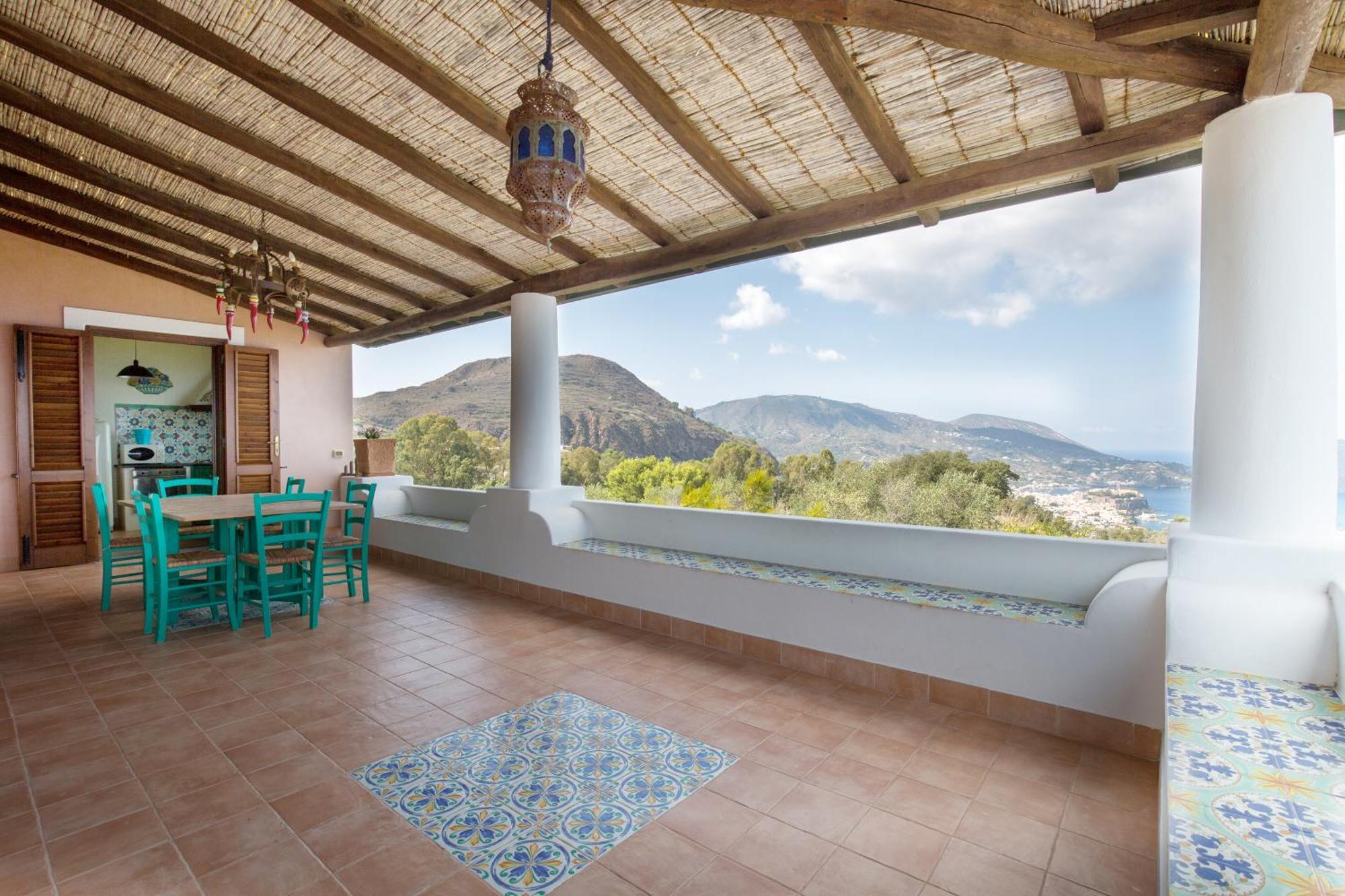 Sealight Villa Lipari - Vista E Piscina Extérieur photo