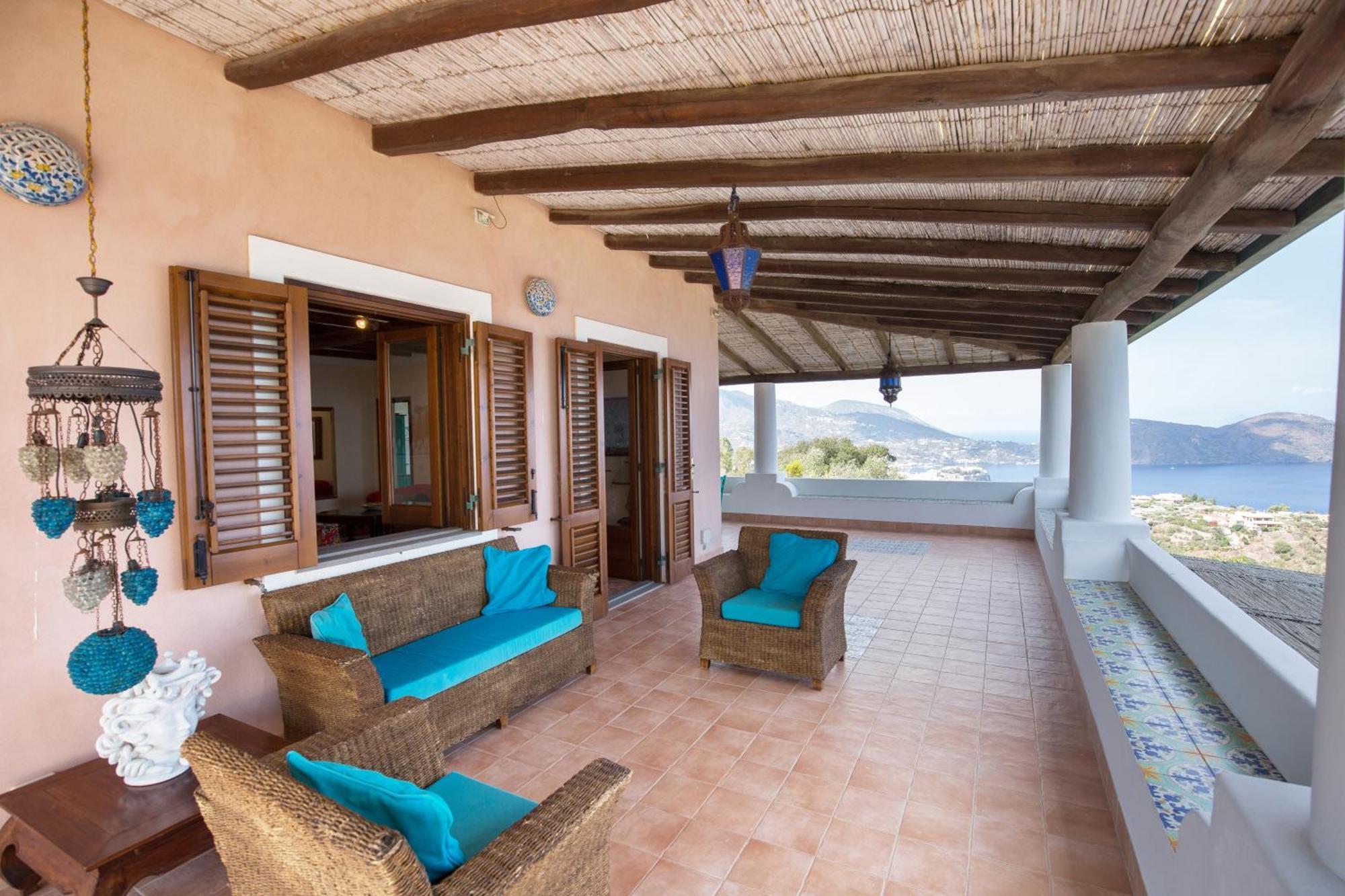 Sealight Villa Lipari - Vista E Piscina Extérieur photo